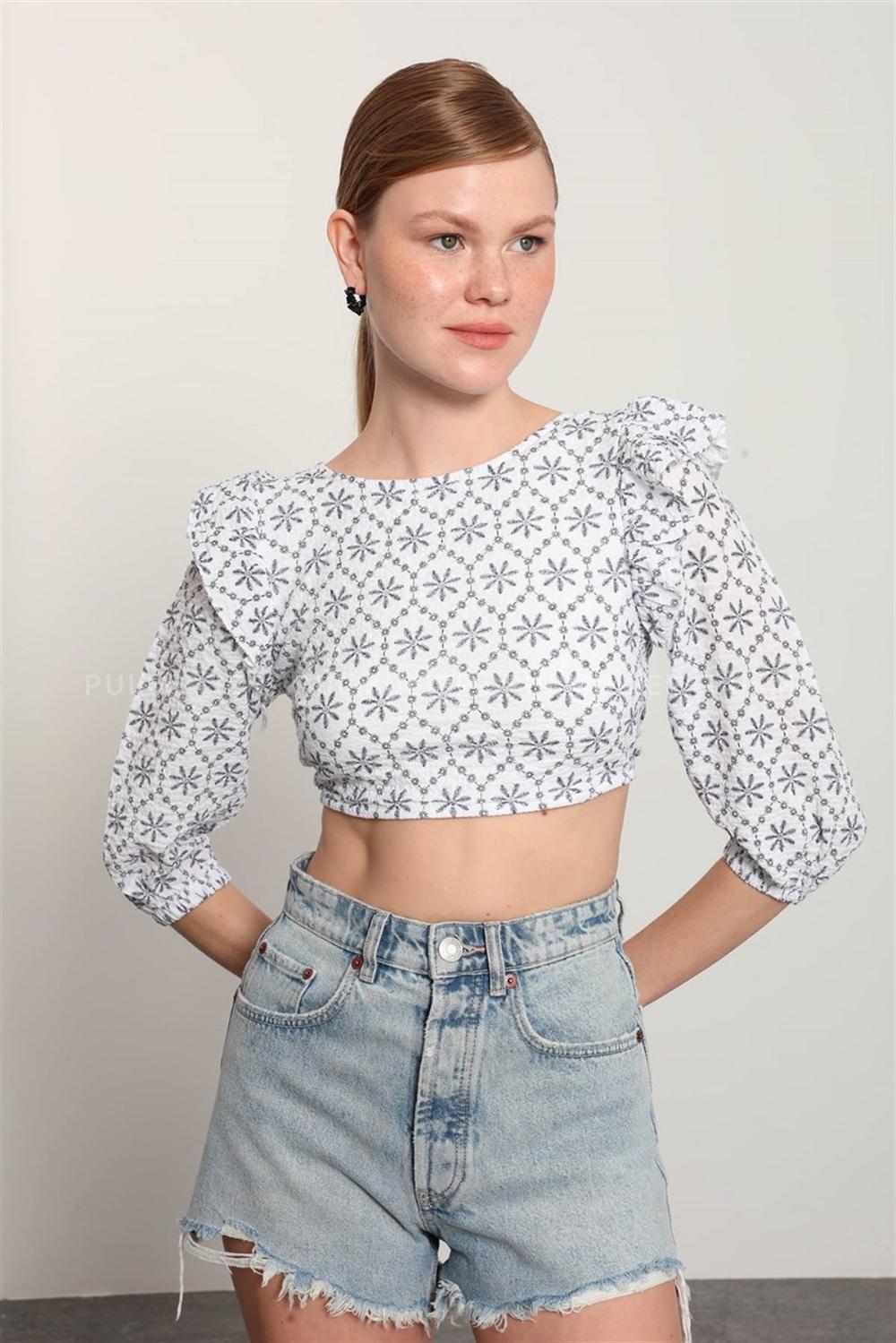 White Pool Neck Combed Fabric Unprinted Dresess