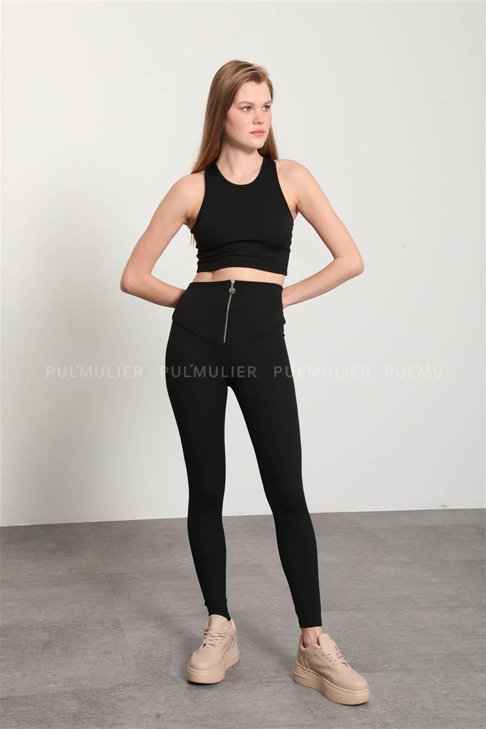 Black Pool Neck Combed Fabric Unprinted Dresess