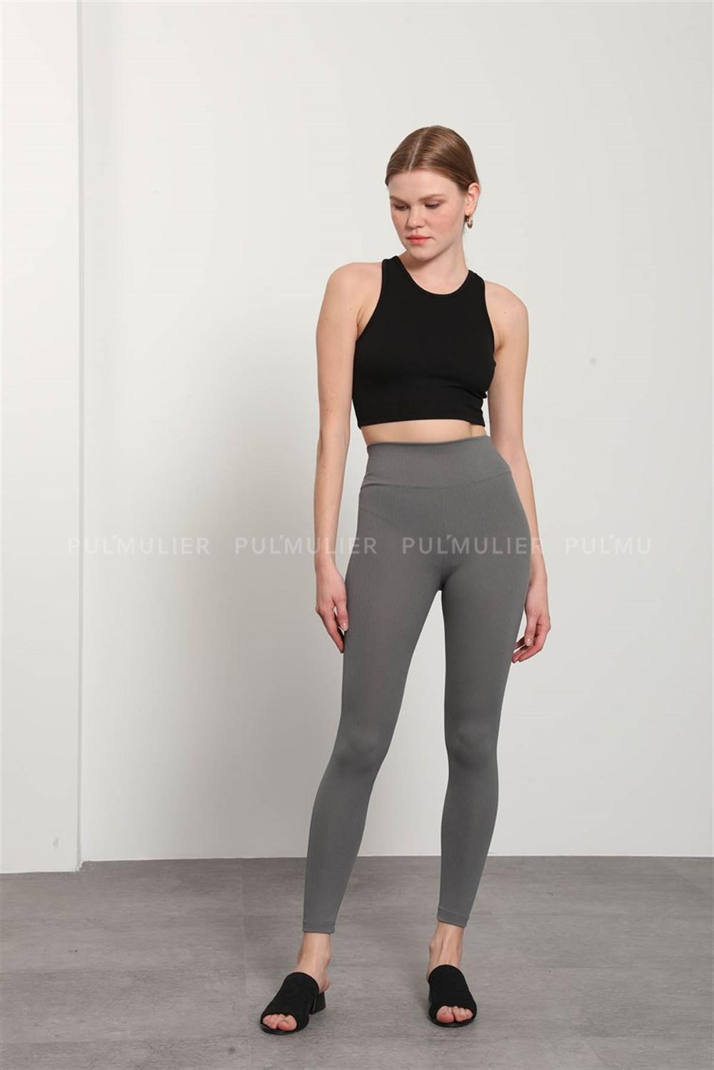 Light Grey Pool Neck Combed Fabric Unprinted Dresess