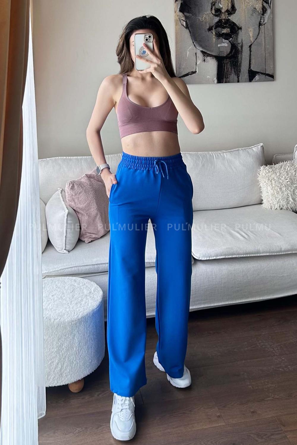 Saxe Regular Trousers High Waist Regular Cut Bottom Tracksuit