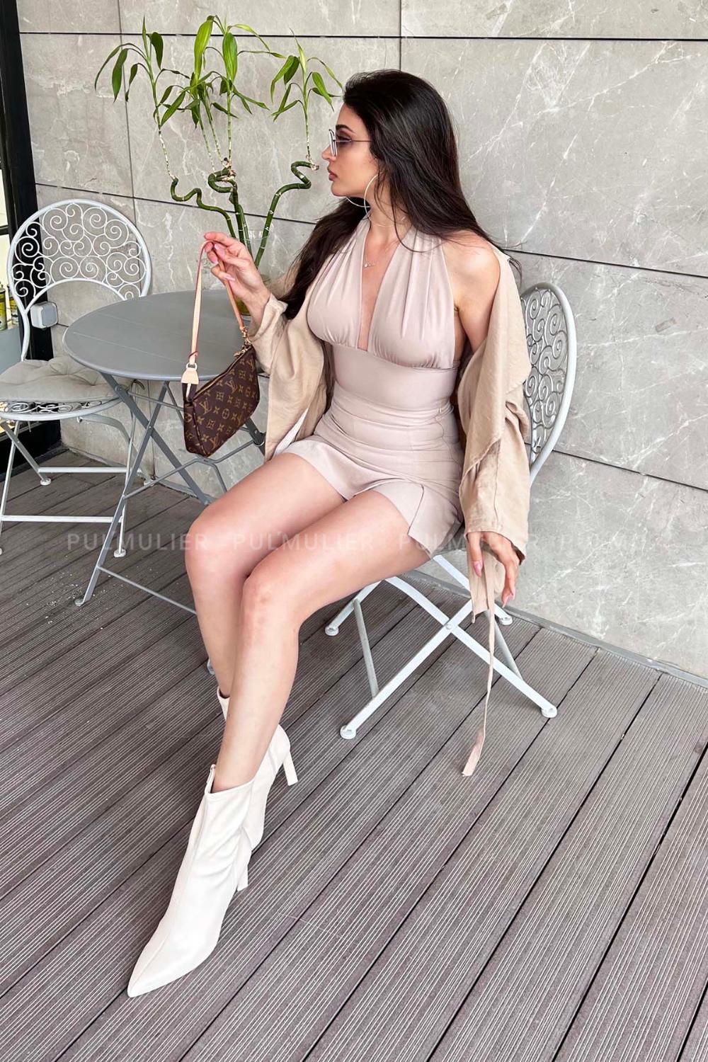 Cream Cotton Unprinted Skirt