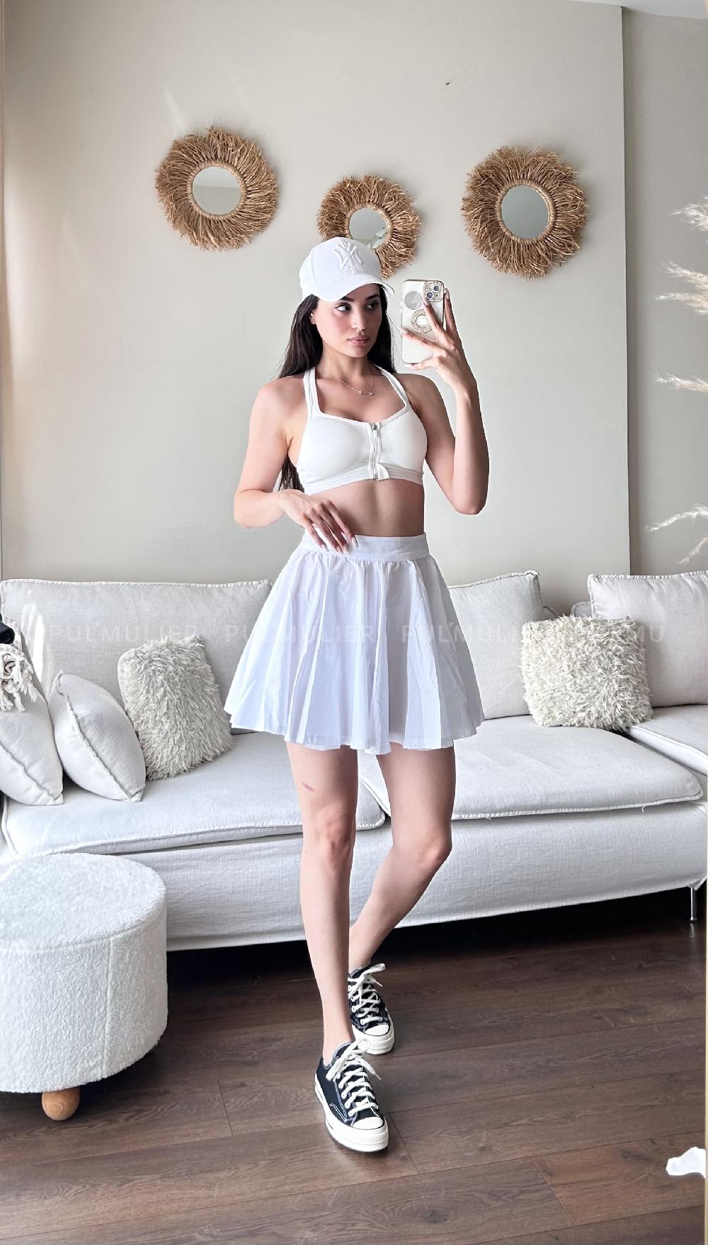 White Skin Unprinted Skirt