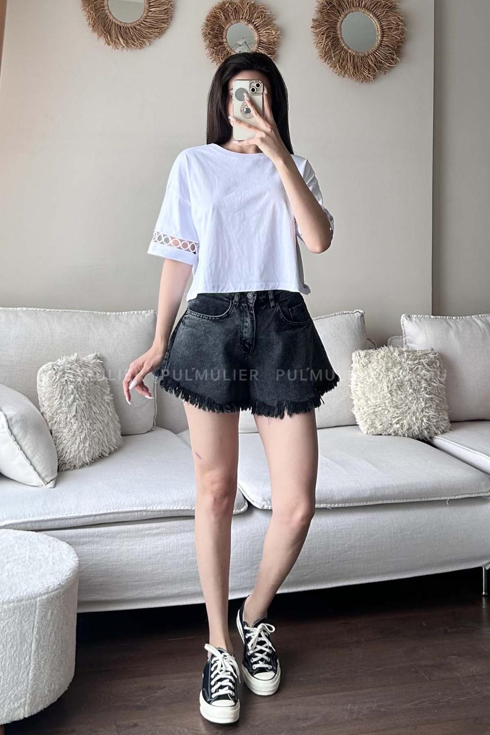 White Medium Crew Neck Short Arm Cotton Fabric Printed T-shirt