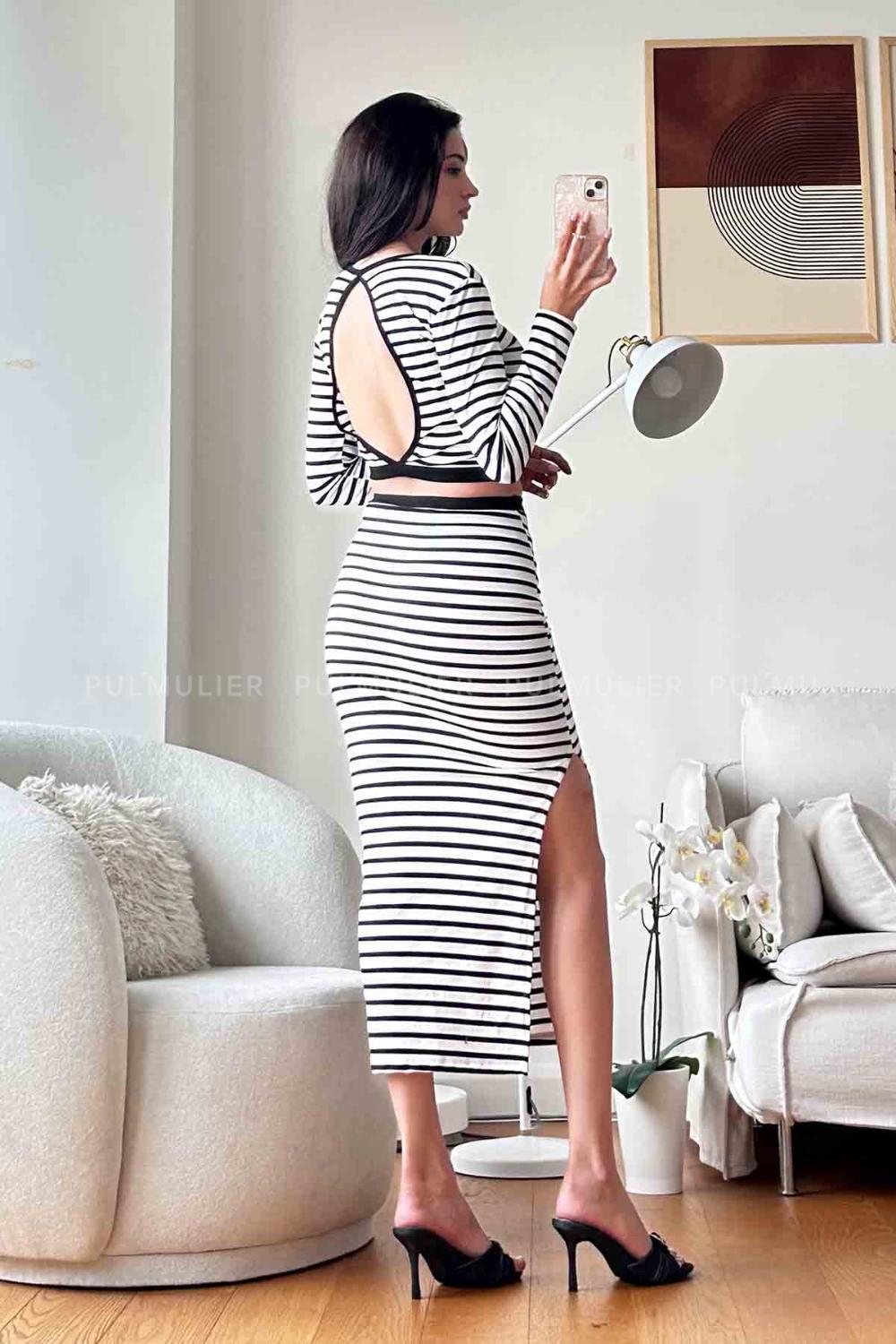 White Zippered Neck Long Arm With Zipper Cotton Elastic Trousers Comfortable Suit