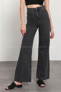 Gray Pool Neck Combed Fabric Unprinted Dresess