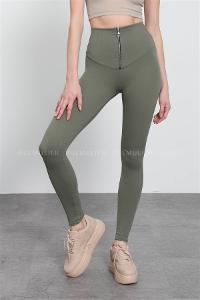 Plum Green Pool Neck Combed Fabric Unprinted Dresess