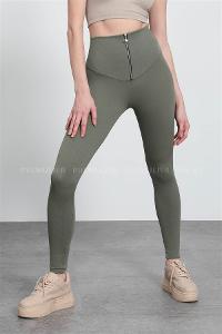 Plum Green Pool Neck Combed Fabric Unprinted Dresess