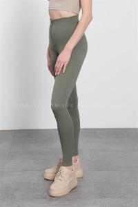 Plum Green Pool Neck Combed Fabric Unprinted Dresess