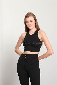 Black Pool Neck Combed Fabric Unprinted Dresess