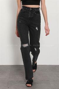 Black Pool Neck Combed Fabric Unprinted Dresess