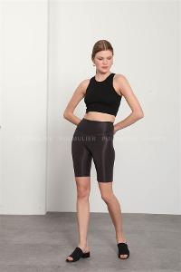 Anthracite Pool Neck Combed Fabric Unprinted Dresess