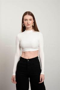 White Pool Neck Combed Fabric Unprinted Dresess