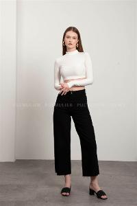White Pool Neck Combed Fabric Unprinted Dresess
