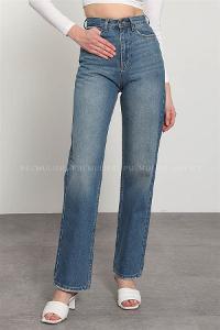 Denim Blue Pool Neck Combed Fabric Unprinted Dresess