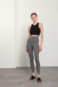 Light Grey Pool Neck Combed Fabric Unprinted Dresess