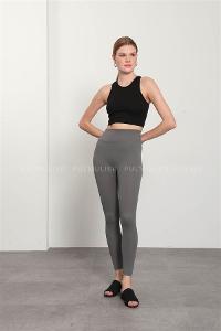 Light Grey Pool Neck Combed Fabric Unprinted Dresess