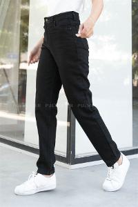 Black Pool Neck Combed Fabric Unprinted Dresess