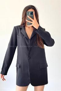 Black Pool Neck Combed Fabric Unprinted Dresess
