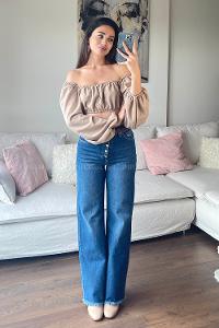 Mink Normal Neck Long Arm Knitwear Crop