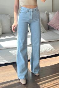 Light Blue Denim High Waist Denim Pants