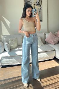 Beige Normal Neck Long Arm Knitwear Crop