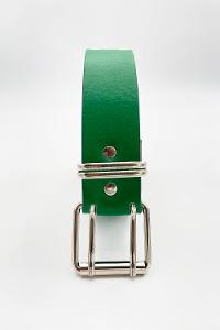 Green Buckle Silver 