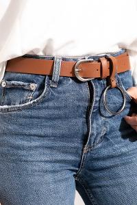 Brown Buckle Silver 
