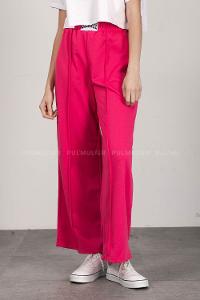 Fuchsia Regular Trousers High Waist Regular Cut Bottom Tracksuit
