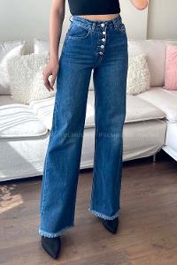 Blue Denim High Waist Denim Pants