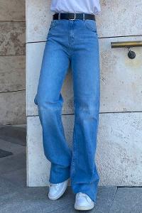 Light Blue Denim High Waist Denim Pants