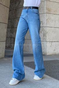 Light Blue Denim High Waist Denim Pants