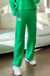 Green Crew Neck Long Arm Without Accessories Cotton Elastic Trousers Comfortable Suit