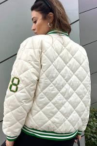 Green Shirt Collar Long Arm Coat