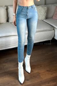 Denim Blue Pool Neck Combed Fabric Unprinted Dresess