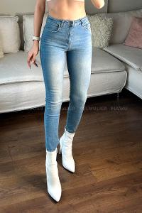 Denim Blue Pool Neck Combed Fabric Unprinted Dresess