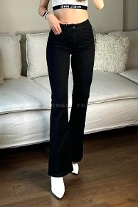 Black Denim High Waist Denim Pants