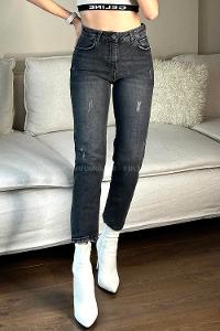 Black Pool Neck Combed Fabric Unprinted Dresess
