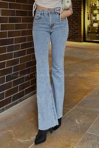 Light Blue Denim High Waist Denim Pants