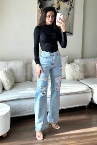 Black Medium Crew Neck Long Arm Cotton Fabric Body