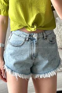 Denim Blue Denim High Waist Denim Pants