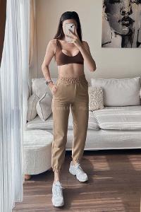 Brown With Milk Regular Trousers High Waist Regular Cut Bottom Tracksuit