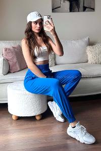 Saxe Regular Trousers High Waist Regular Cut Bottom Tracksuit