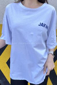 Blue Transition Medium Crew Neck Short Arm Cotton Fabric Printed T-shirt