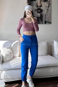 Saxe Regular Trousers High Waist Regular Cut Bottom Tracksuit
