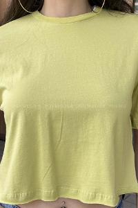 Oil Green Medium Crew Neck Short Arm Cotton Fabric Printed T-shirt