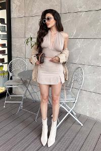 Cream Cotton Unprinted Skirt