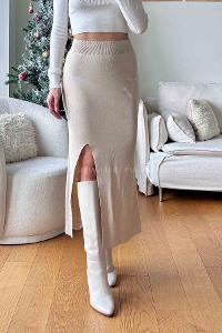 Cream Skin Unprinted Skirt