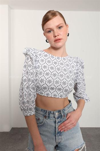 White Pool Neck Combed Fabric Unprinted Dresess