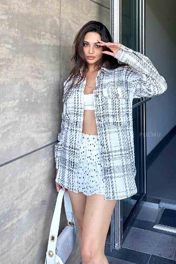  Shirt Collar Long Arm Cotton Fabric Unprinted Shirt